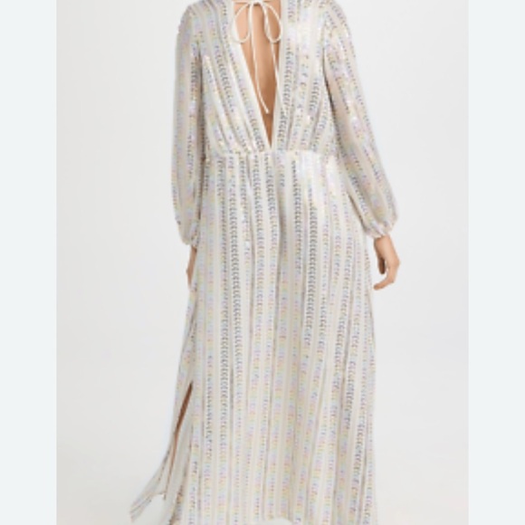 Sundress Chicago Bora Bora sequin embellished Maxi Dress side slits Sz L/XL - Picture 12 of 12